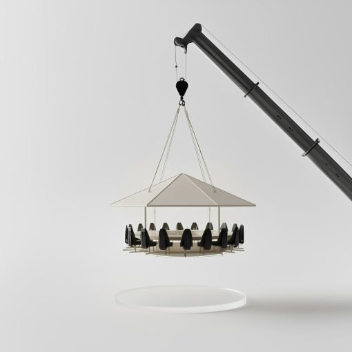 Official Flydining 14 Seater Miniature Premium Skydining Display Model