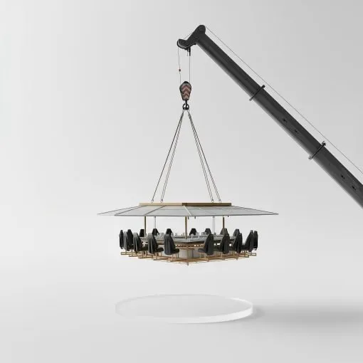 Official Flydining 16 Seater Miniature Premium Skydining Display Model