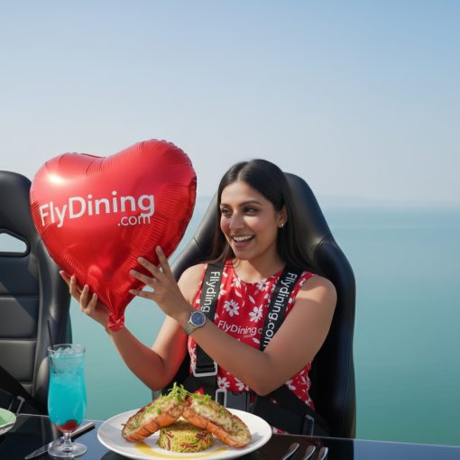 Official Flydining Heart Balloon Premium Skydining Event Prop