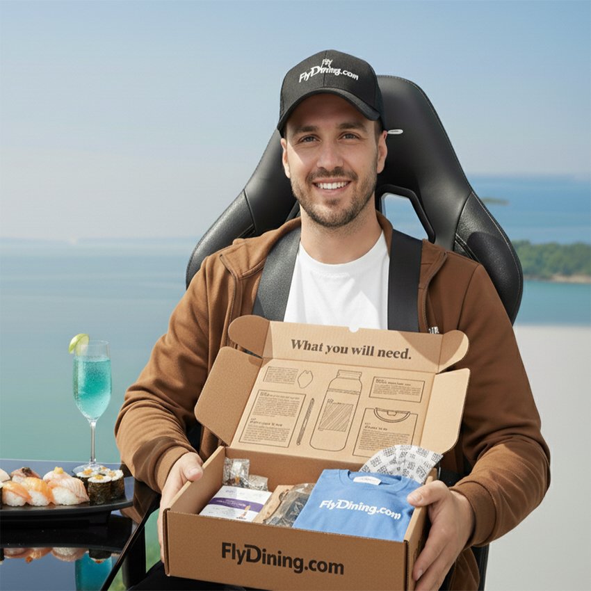 Official Flydining Branding Box Kit Premium Skydining Presentation Set