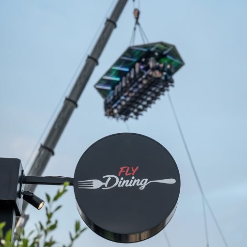 Official Flydining Sign Board Premium Skydining Logo Display