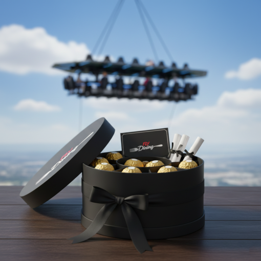 Round Box Gift Set for FlyDining Experience Gifts