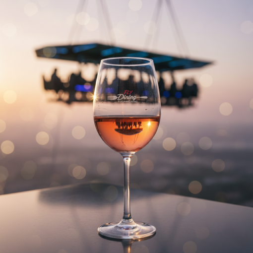 Wine Glass for FlyDining Aerial Dining Experience - Image 2