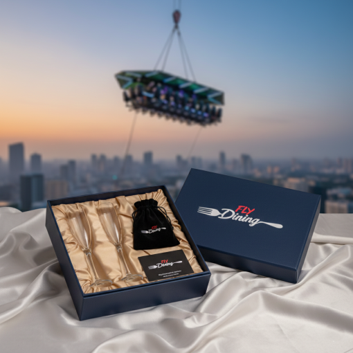 Wine Glass Gift Set for FlyDining Premium Merchandise